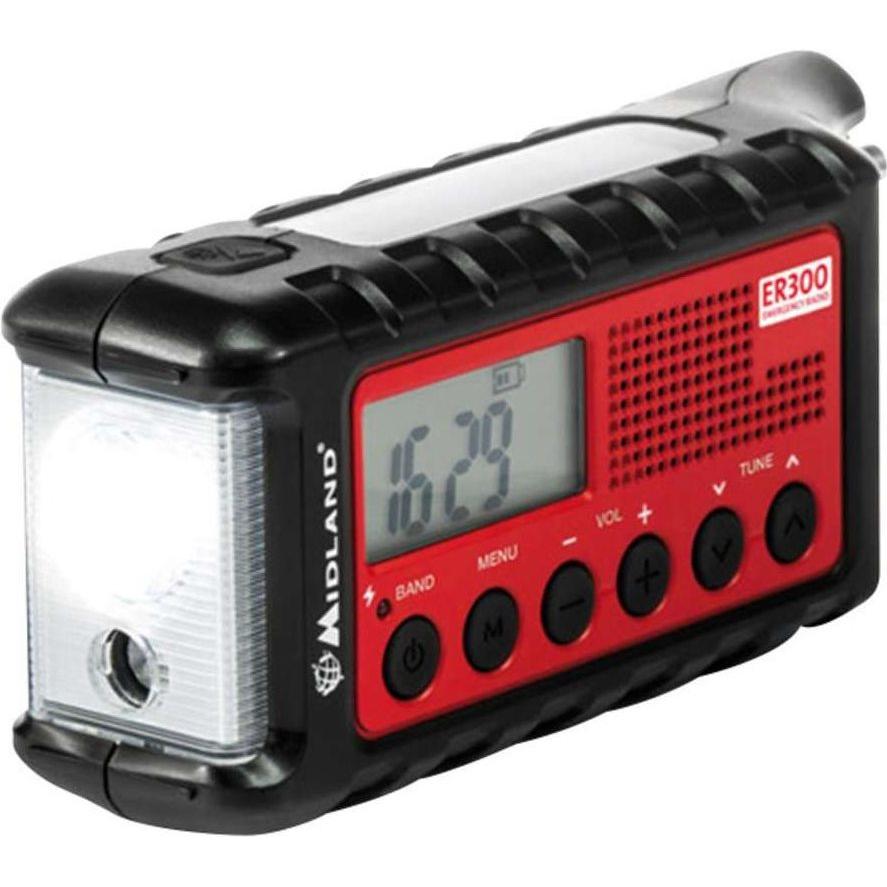 Thumbnail - Midland Er300 (FM), Radio, Schwarz, Rot