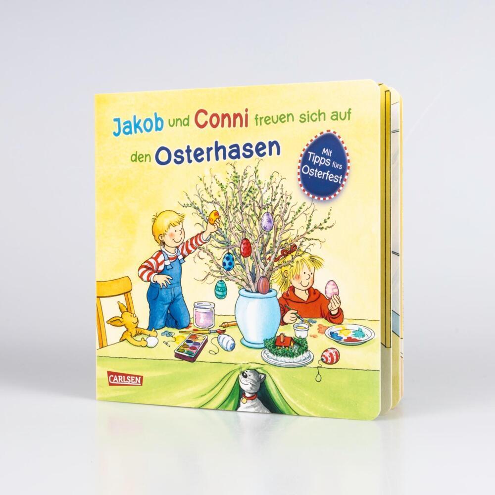 Thumbnail - Jakob und Conni freuen sich auf den Osterhasen, Kinderbücher von Sandra Grimm, Peter Friedl
