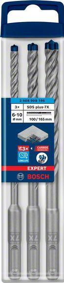 Produktbild Bosch Professional Zubehör EXPERT SDS plus-7X Hammerbohrer-Set, 5/6/6/8/10 mm, 5-tlg. (5, 6, 8, 10 mm)