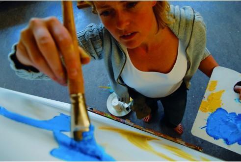 Actual product image Amsterdam Acrylic paint Standard Series (Pearl yellow, 120 ml)