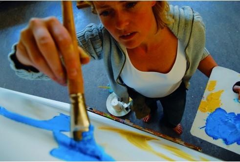 Produktbild Amsterdam Acrylfarbe Standard Series 818 (Perlgelb, 120 ml)