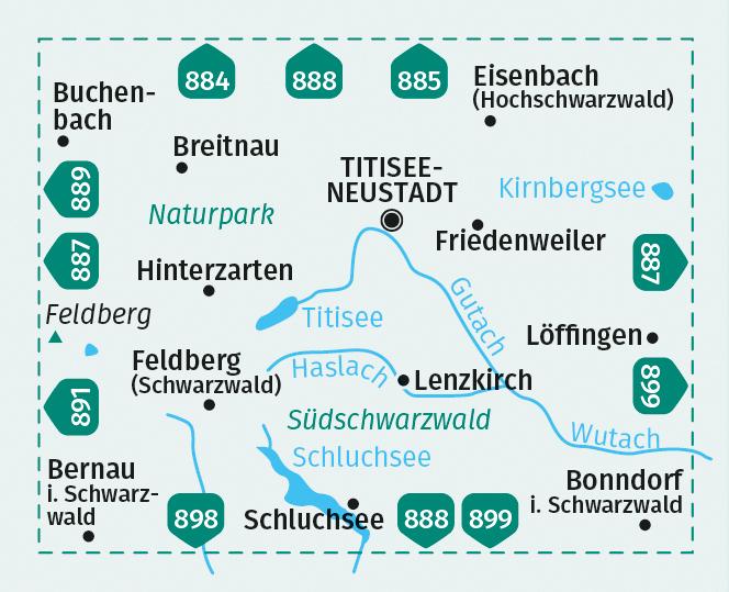 Actual product image KOMPASS Hiking Map 893 Titisee-Neustad