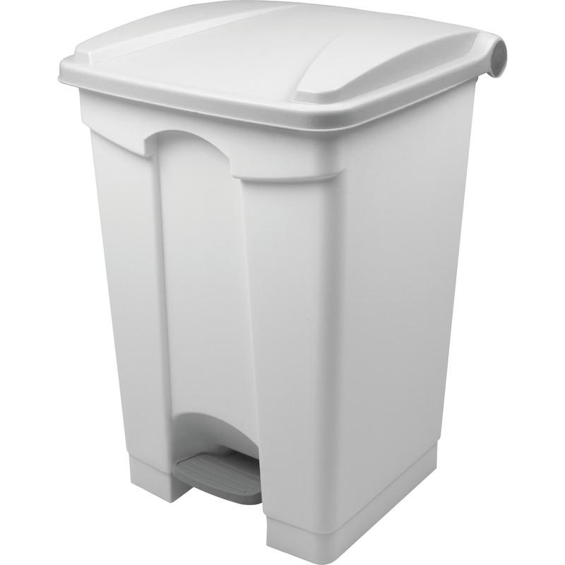 Helit Tretabfallbehälter the step, Abfalleimer, Weiss