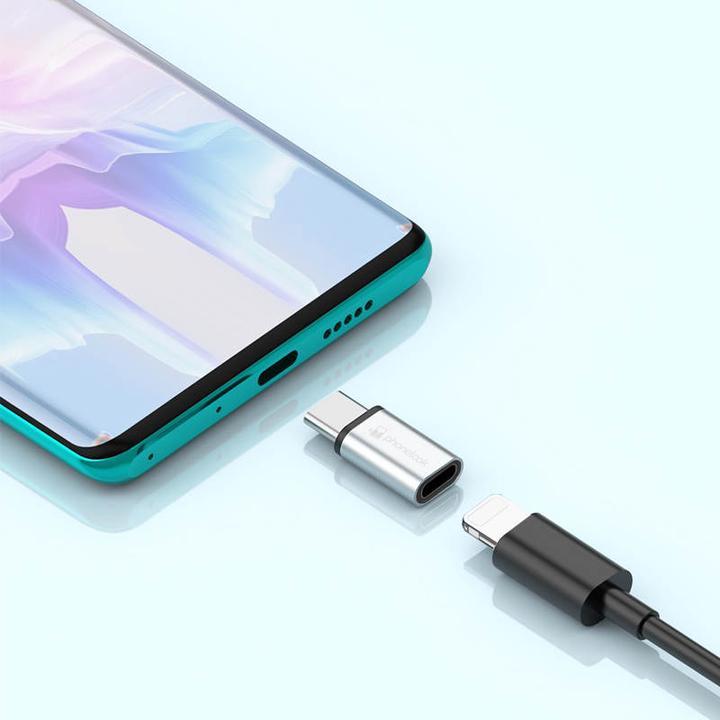 Produktbild PhoneLook Adapter Lightning (eingang) zu USB-C für iPhone 15 (Lightning, USB-C)