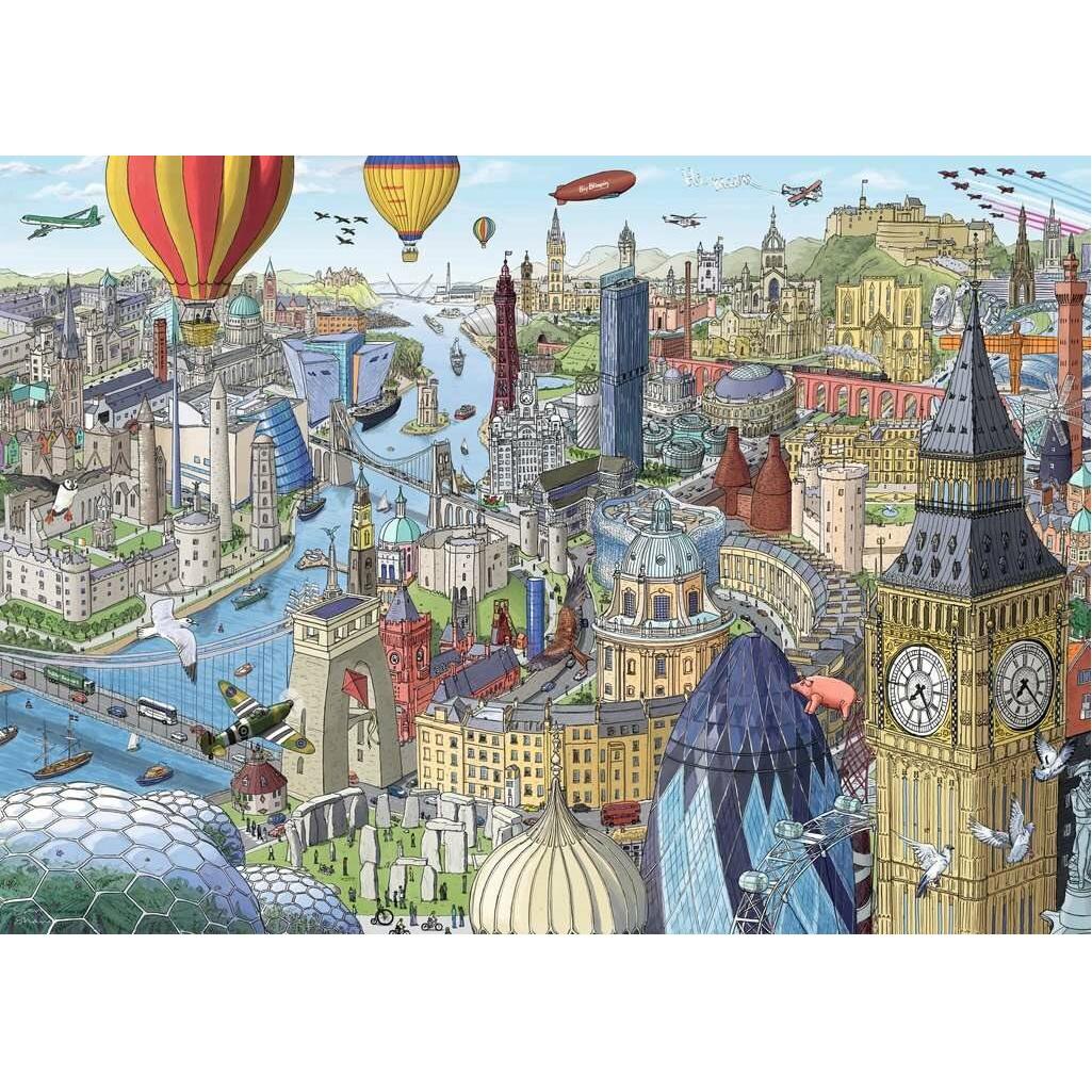 Thumbnail - Ravensburger Puzzle Around Great Britain and Ireland 1000 Teile (1000 Teile)