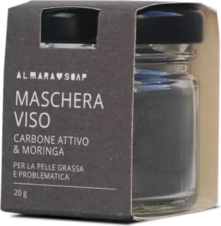 Actual product image Almara Soap Activated Charcoal and Moringa Face Mask