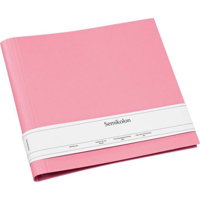 Semikolon, Fotoalbum, FOTORINGBUCH 35x32 FLAMINGO LEER (32 x 35 cm)