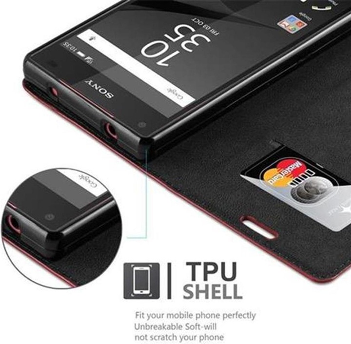 Actual product image Cadorabo Book Invisible Magnet Cover (Sony Xperia Z5 Compact)