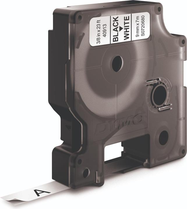 Actual product image Dymo S0720680 Standard Tape (0.90 cm, Black, White)