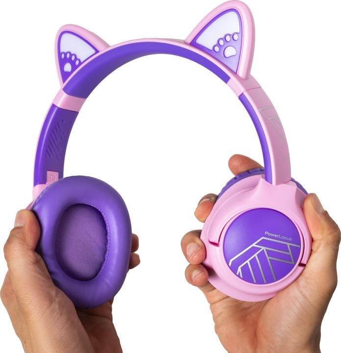 Actual product image PolarPro PowerLocus Bobo Cat Ears Wireless Headphones for Kids