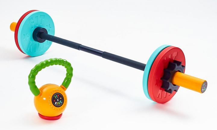 Produktbild Fitkidz Barbell & Bumper Plate Set (4 x 2.5 kg)