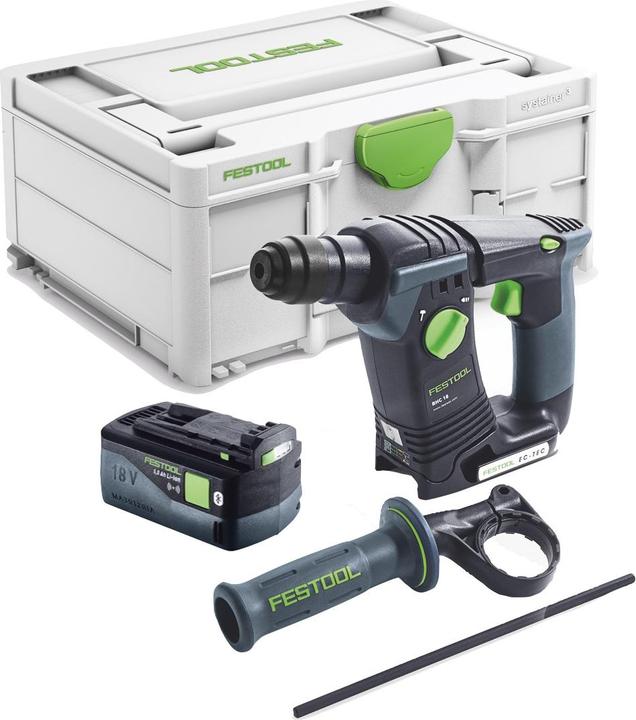 Image du produit Festool BHC 18-Basic Marteau perforateur sans fil 18 V 1,8 J SDS Plus Brushless + 1x batterie 5,0