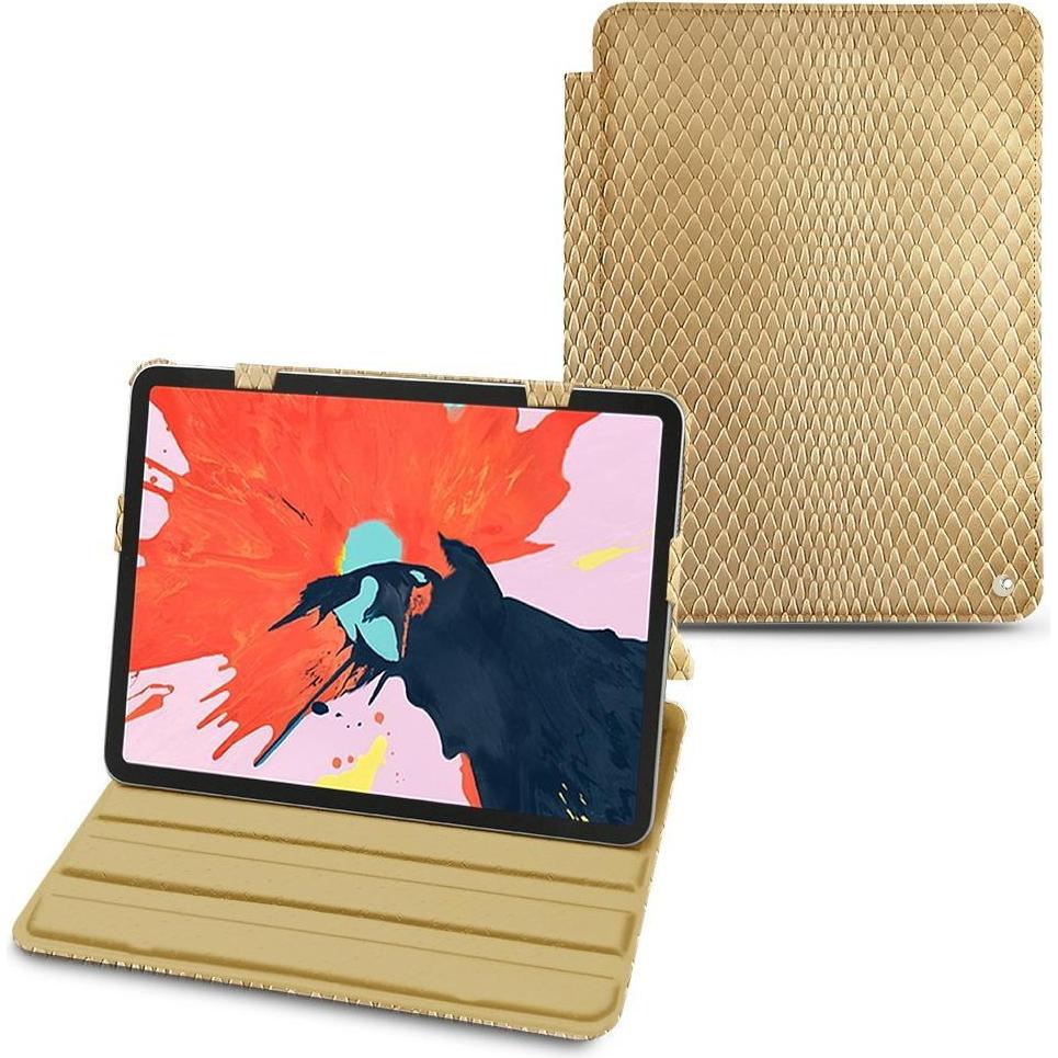 Noreve Lederschutzhülle horizontal (iPad Air 2022 (5. Gen), iPad Air 2020 (4. Gen)), Tablet Hülle, Beige