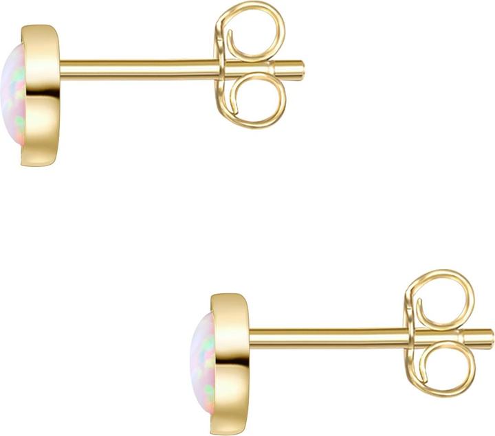 Produktbild Glanzstücke München Damen Sterling Silber Opal (synth.) gelbgold - 28347 (Sterling Silber 925/000)