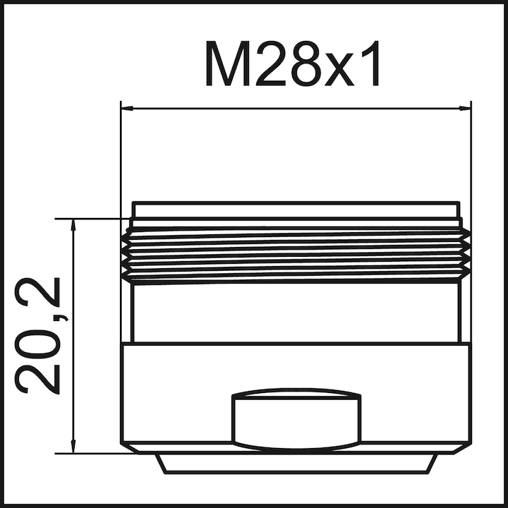 Actual product image Neoperl Mixing nozzle CC SLC M28x1