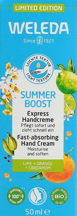 Actual product image Weleda Summer Boost Express Hand Cream Tb 50 ml (50 ml)