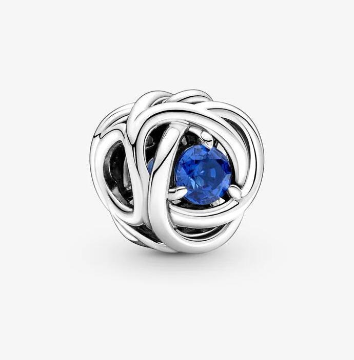 Produktbild Pandora September Geburtsstein Blauer Ewigkeitskreis Charm (Mit Stein(en), Sterling Silber 925)
