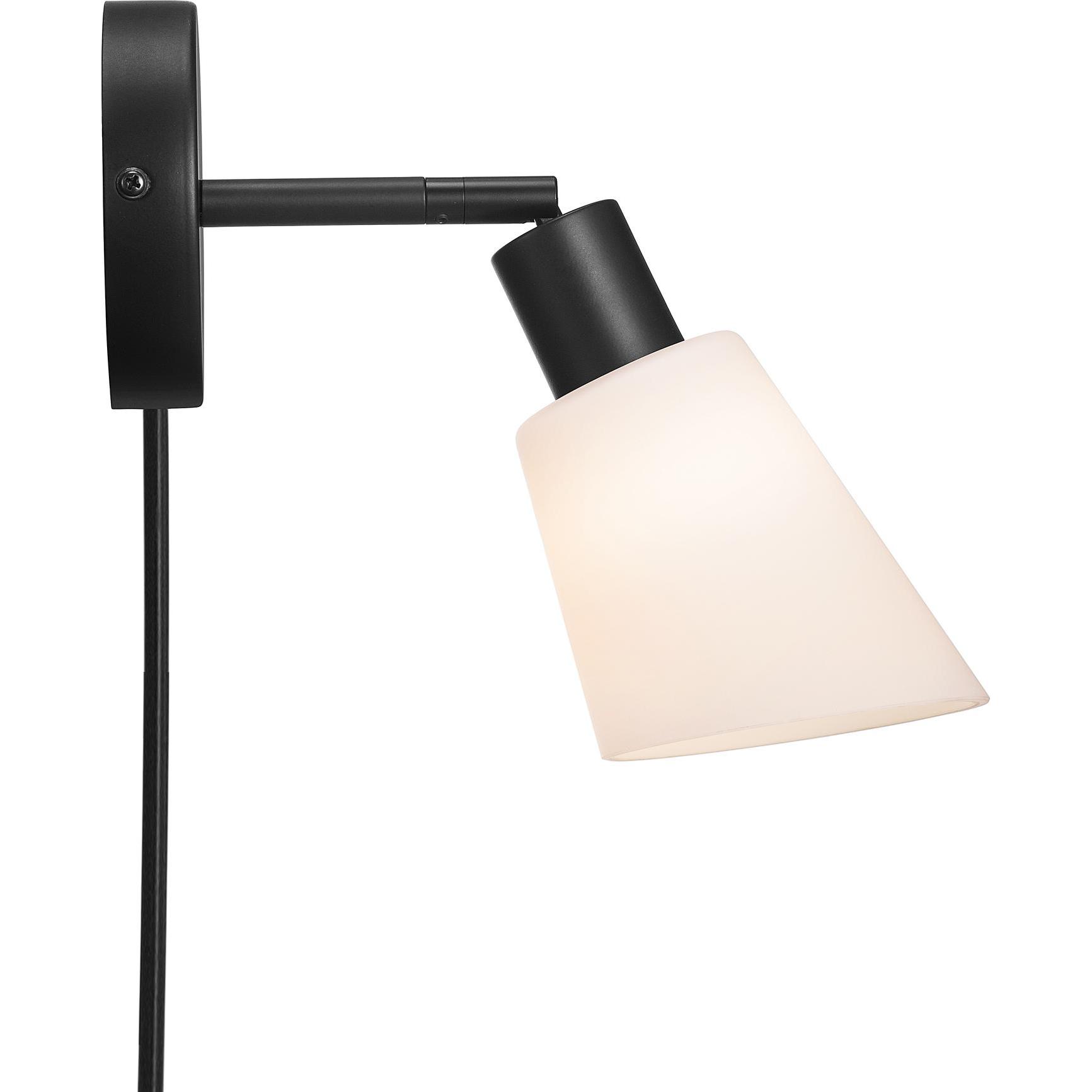 Nordlux, Wandleuchte + Deckenleuchte, Molli, Wandleuchte, Schwarz (E14)