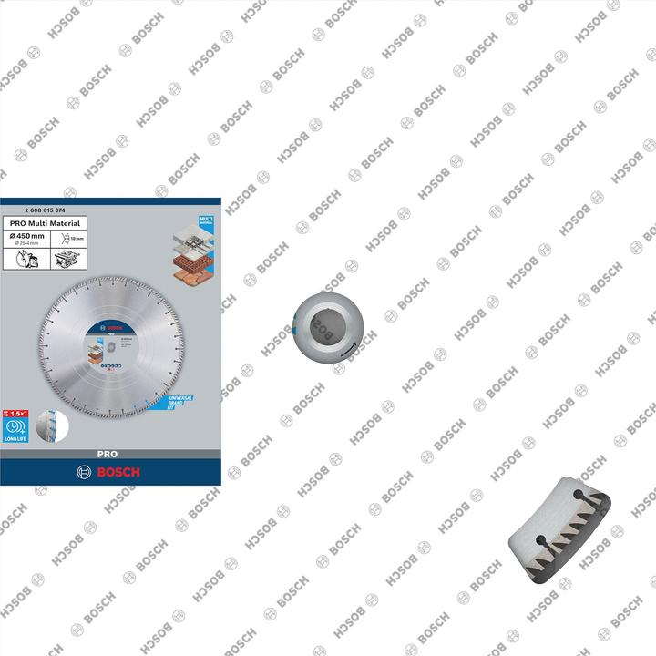 Produktbild Bosch Professional Zubehör PRO Multi Material Diamanttrennscheibe, 450 x 25,4 mm