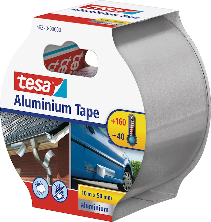Actual product image tesa Aluminium tape, self-adhesive, for repairs to metallic surfaces (50 mm)