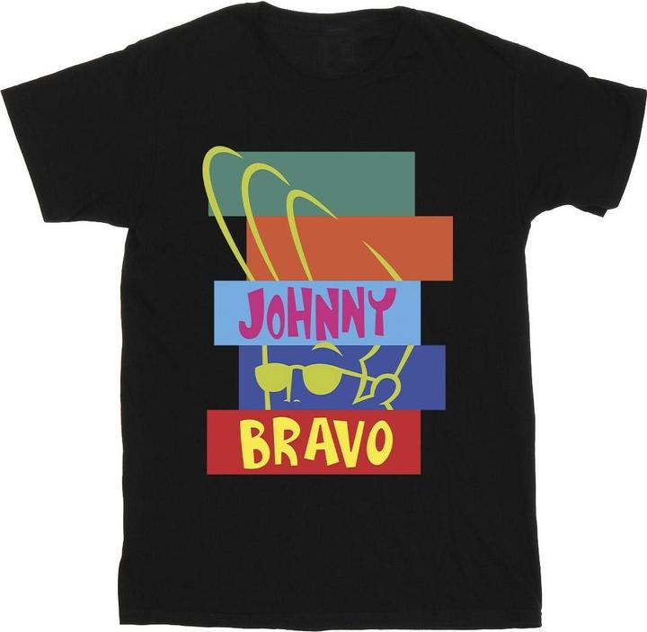 Immagine prodotto Johnny Bravo Rectangle Pop Art Maglietta Ragazzi (152, 158)