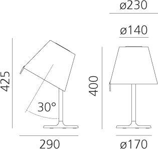 Image du produit Artemide Melampo Notte (349 lm, E14)