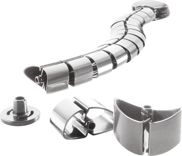 Produktbild LogiLink Flexibler Kabelkanal für den Schreibtisch, 720 x 75 mm (15 G (Kabelschlauch, 72 cm)