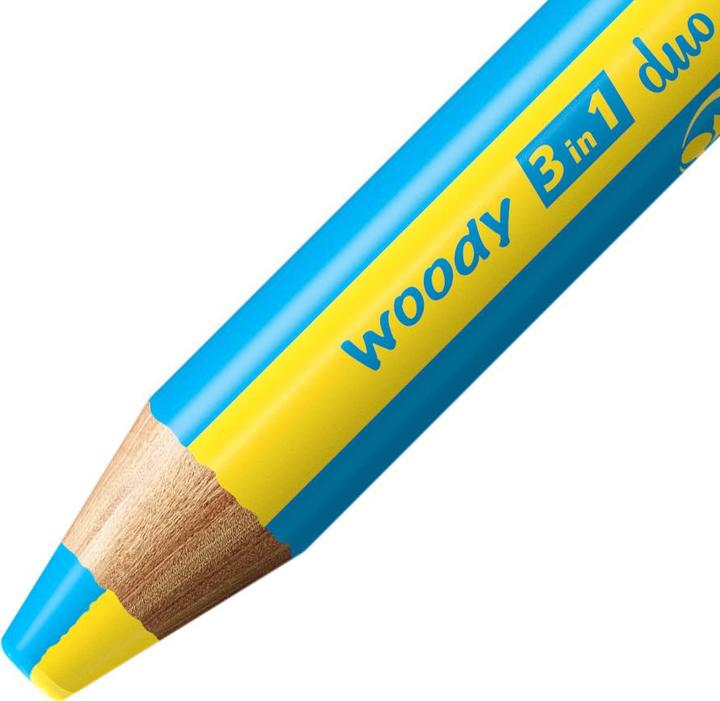 Actual product image STABILO woody 3 in 1 duo (Yellow, Hellcyan, 5 x)