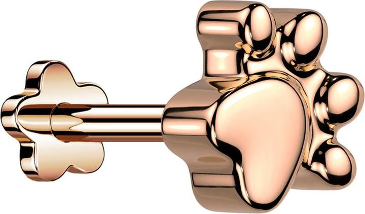 Image du produit Star Piercing Micro Threadless Labret fleur or rose patte (sans laiton, Titane)