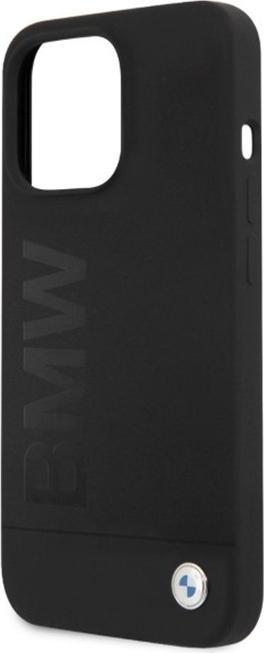 Actual product image BMW Case BMHMP13LSLBLBK iPhone 13 Pro / 13 6.1" czarny/black hardcase Silicone Signature Logo Magsaf (Apple iPhone 13 Pro)