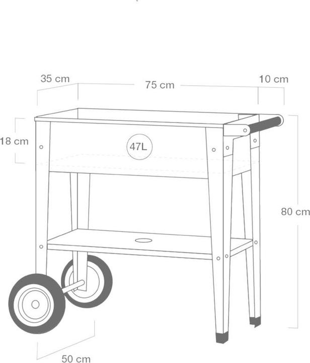 Image du produit Herstera Urban Garden Trolley