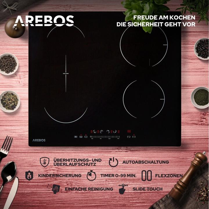 Actual product image Arebos Induktionskochfeld