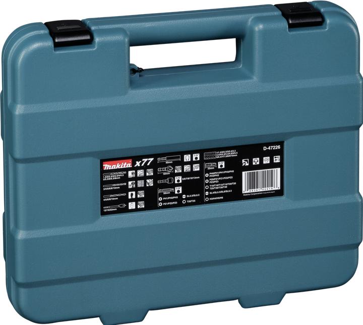 Produktbild Makita D-47226 Bohrer-Bit-Set 77-tlg. (3 mm, 4 mm, 5 mm, 6 mm, 7 mm, 8 mm, 9 mm, 10 mm, 11 mm, 12 mm, 13 mm)