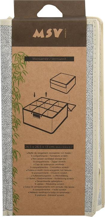 Produktbild MSV Boîte De Rangement Microaérée Intissée 14x28x13cm