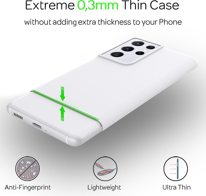 Actual product image Nalia Ultra Thin Hardcase (Samsung Galaxy S21 Ultra)