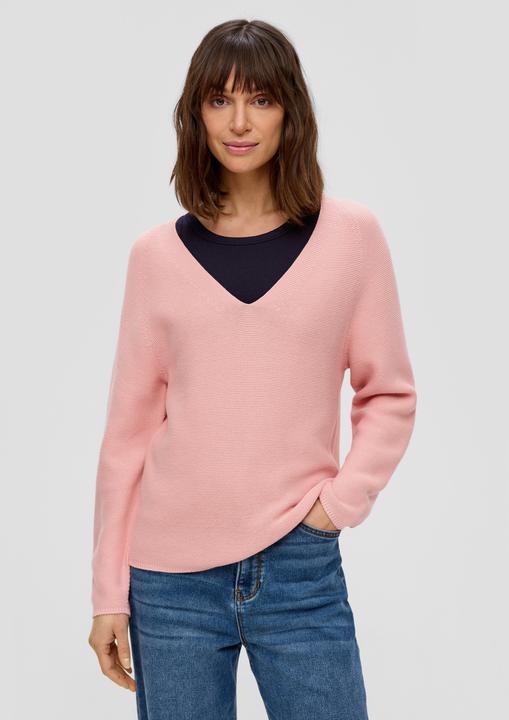 Immagine prodotto s.Oliver Strickpullover Strickpullover mit V-Ausschnitt (46)