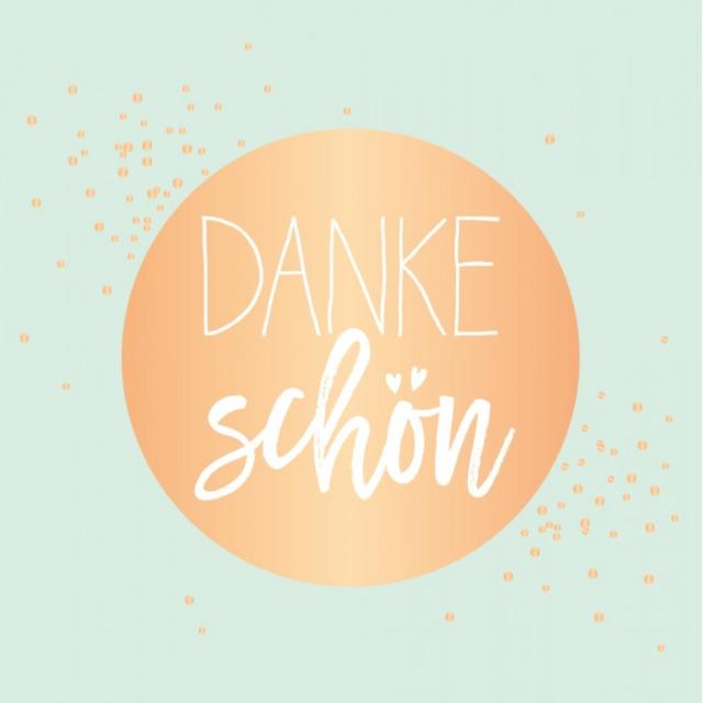 Produktbild Grusskarte Dankeschön - QuadrArt