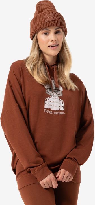 Actual product image Super Natural W Snow Cat Hoodie (L)