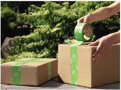 Produktbild tesa tesapack ECO & STRONG Paketband - Umweltschonendes Packband aus 100 % recyceltem Kunststoff (50 mm)