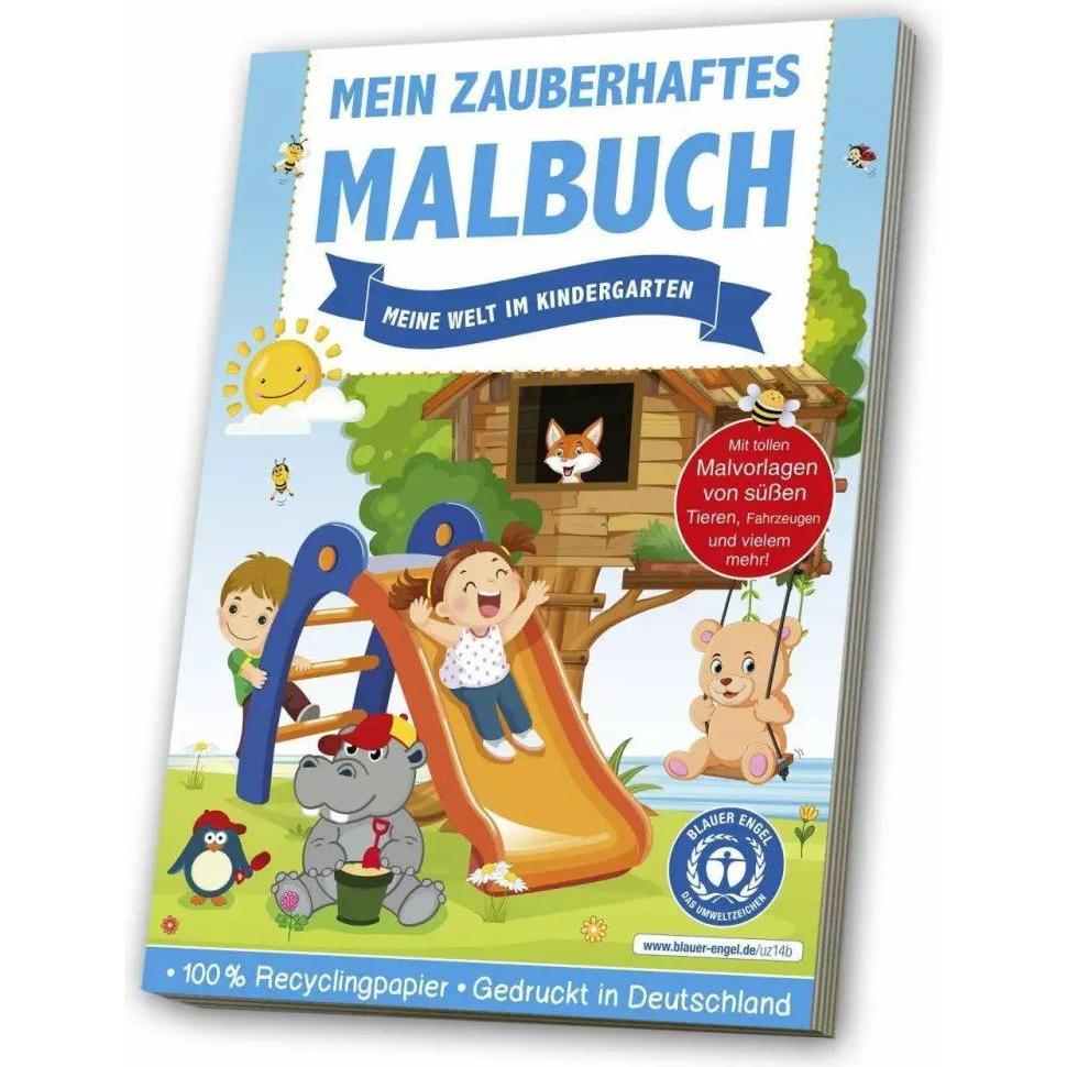 Media Verlag Malbuch Meine Welt im Kindergarten mehrfarbig