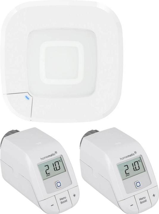 Immagine prodotto Homematic IP Set bestehend aus Funk Access Point 2 und 2x Heizkörperthermostat – basic
