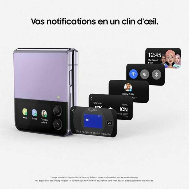 Produktbild Samsung Galaxy Z Flip4 EU (256 GB, Blue, 6.70", SIM + eSIM, 5G)