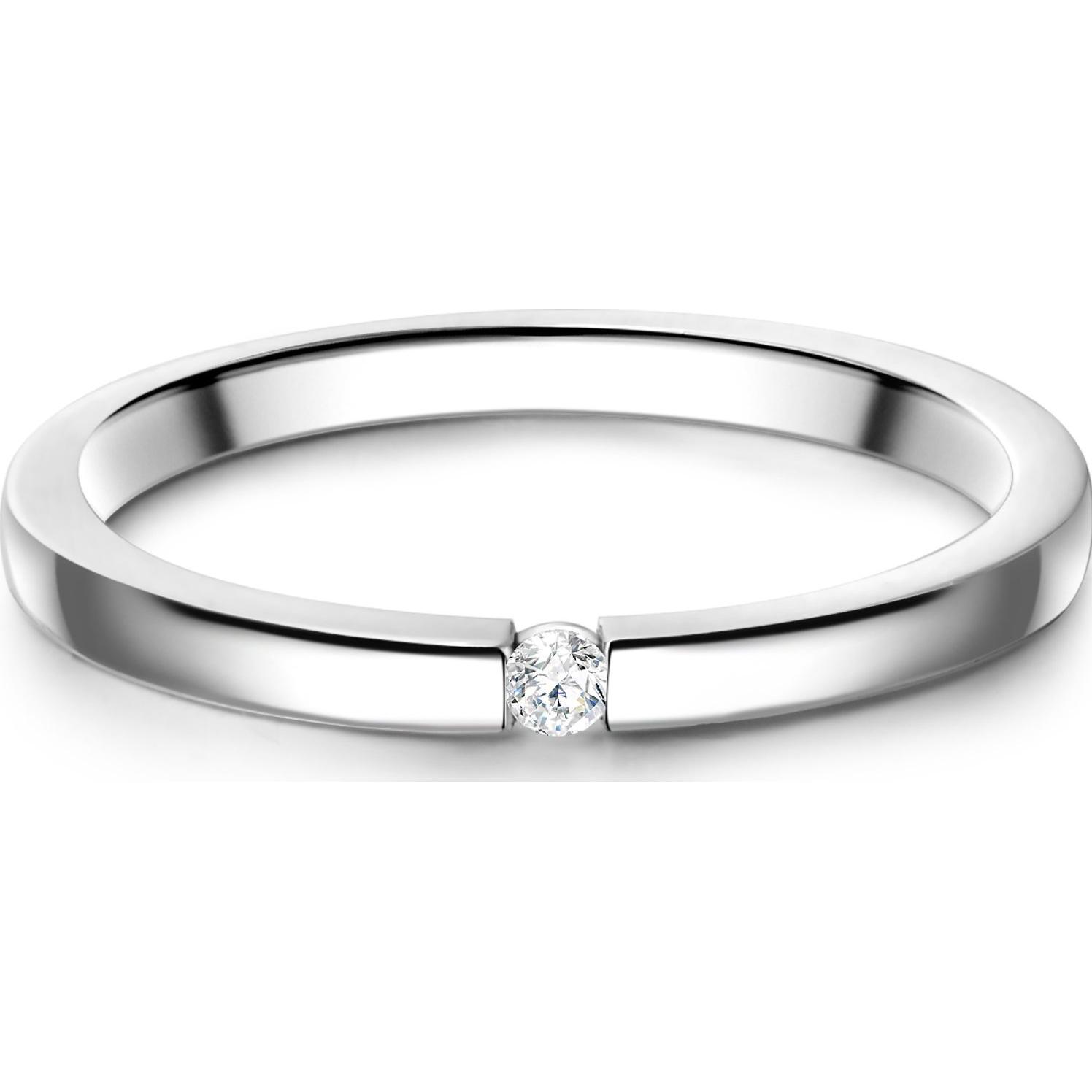Thumbnail - Glanzstücke München, Ring, Damen Sterling Silber Zirkonia silber - 23678, (54, 925 Silber)