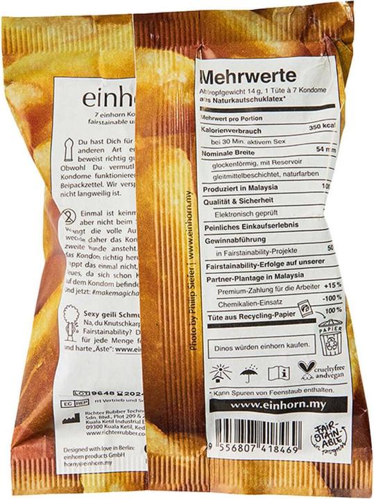 Actual product image Einhorn Condoms Condom Unicorn Foodporn (7 pcs.)