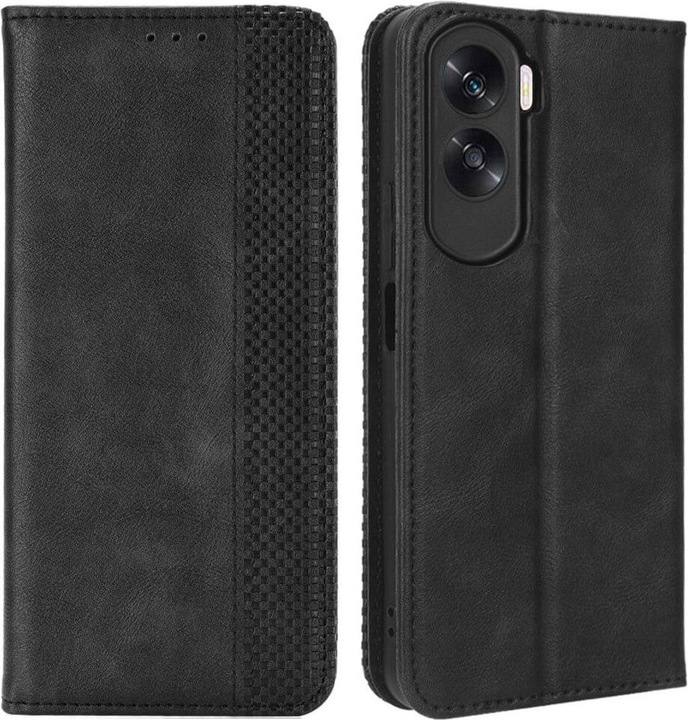 Immagine prodotto Cover-Discount Honor 90 Lite - Custodia Vintage Flip Cover nera (Honor 90 Lite)