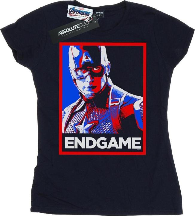 Produktbild Avengers Endgame Captain America Poster Baumwolle TShirt (S)