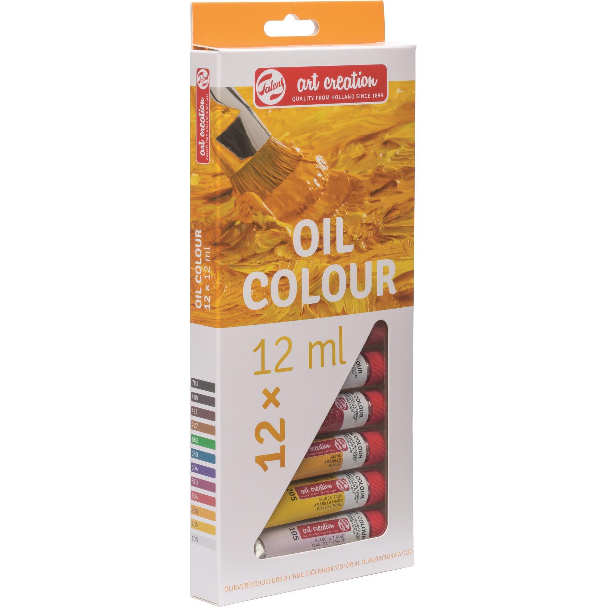 Talens: Colore e Vernice per il Fai da Te - Set di Pittura a Olio (12 ml)
