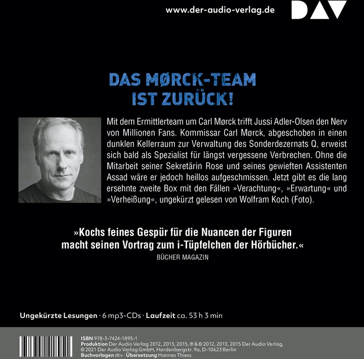 Produktbild Die grosse Carl-Morck-Box 2 (Jussi Adler-Olsen, Deutsch)
