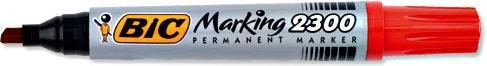 Image du produit Bic Permanentinis žymeklis Eco 2300 4-5 mm, raudonas, pakuotėje 12 vnt. 300034 (Gris, Rouge, 5.30 mm, 12 x)