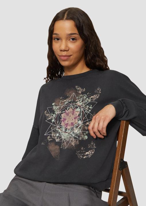 Produktbild S.Oliver Sweatshirt Gewaschenes Sweatshirt mit überschnittenen Schultern (S)